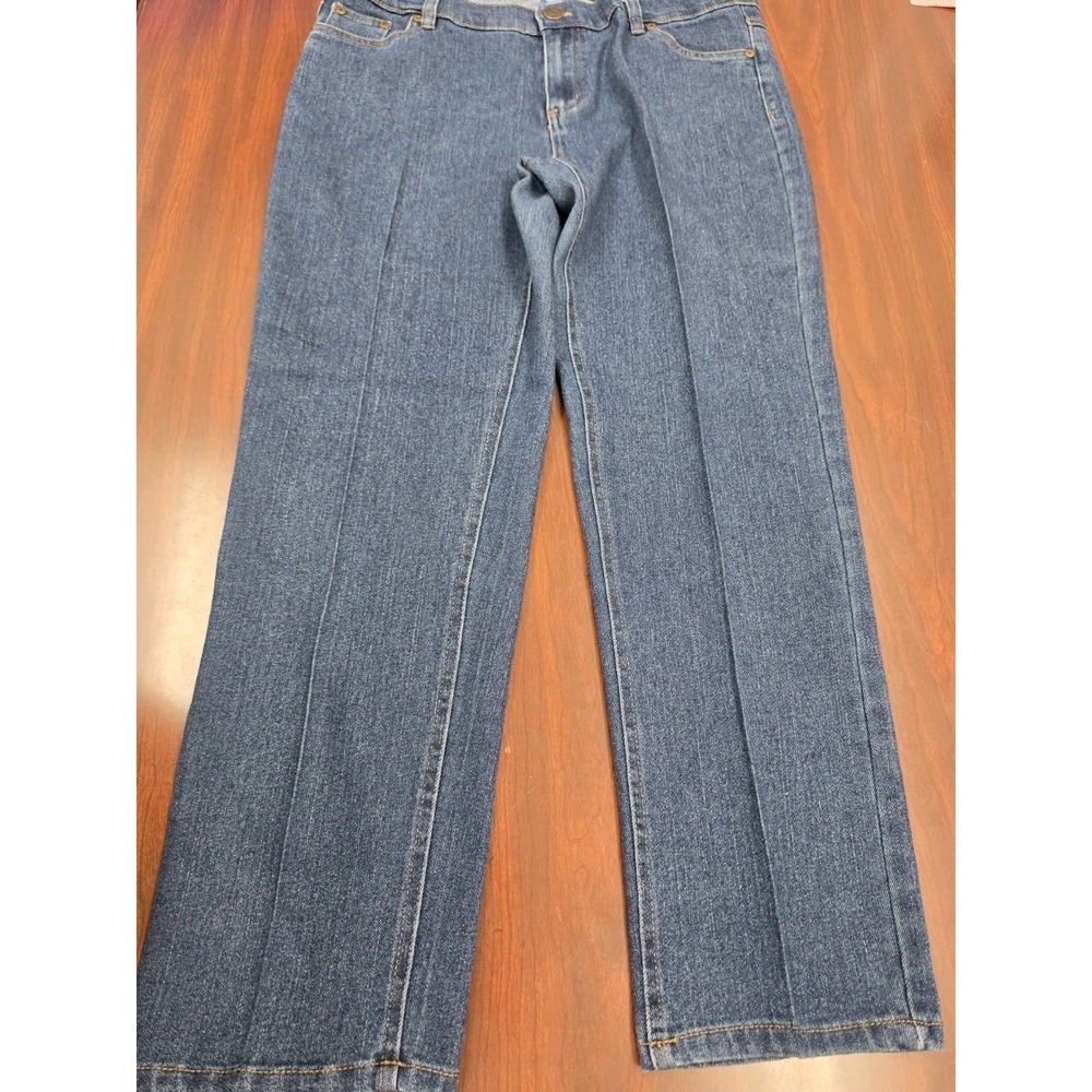 Street Blues Jeans Womens 16P Medium Wash Straight Leg Stretch Denim Petite